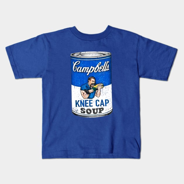 Detroit Lions Dan Campbell's Kneecap Soup Kids T-Shirt by HannessyRin